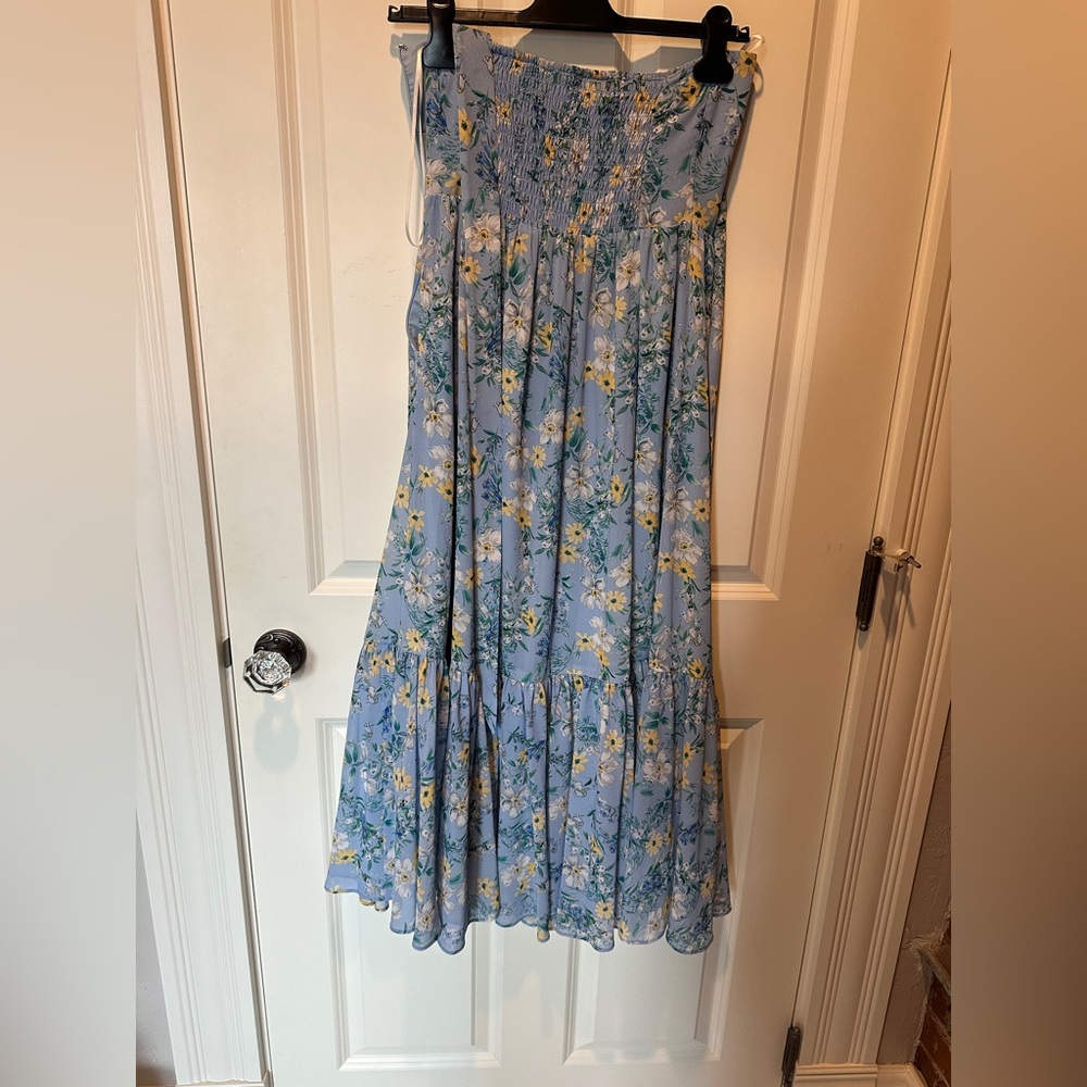 Yumi Kim Blue Floral Midi Dress